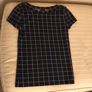 MOVING SALE Ann Taylor Navy and White Top
